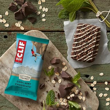 CLIF BAR - Energy Protein Bars - Cool Mint Chocolate with Caffeine - Made with Organic Oats - Energy Bars - Non-GMO - (10 Pack) - Image 7