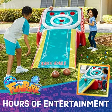 Flybar FunPark Giant Inflatable Skee-Ball Game – 11 Ft Long w/ 4 Balls & Electric Air Pump – Indoor & Outdoor Arcade Toy for Kids, Adults & Family – Fun Party Play for Home, Backyard, Events - Image 6