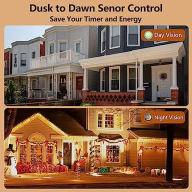 TiFFCOFiO Outdoor Timer Waterproof, Remote Control Dusk to Dawn Sensor Countdown, 100 ft Range, 2 Grouded Electrical Outlets for Home and Garden, 15A 1/2HP, Heavy Duty, ETL Listed (1 Pack) - Image 3