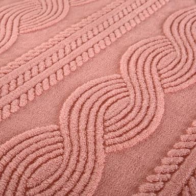 PU MEI Sherpa Throw Blanket for Couch Sofa 90”*80”- Fleece 3D Tufted Fuzzy Soft Cozy Blanket for Bed, Thick Warm Blanket for All Seasons, (Orange, 80"*90") - Image 5