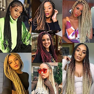 Pre Stretched Braiding Hair Extensions Black 12 Inch 8 Packs Kids Girls Braiding Hair Natural Easy Braid Hot Water Setting Professional Soft Synthetic Yaki Straight Texture (#1B) - Image 5