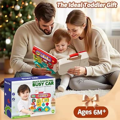 Vanvimen Busy Board Montessori Toys Gift for 1 2 Year Old Boys, Early Educational Montessori Toys for Toddler 1-3, Birthday Gifts Toy for 1 2 Year Old Boy, Ideas 1 Year Old Boys Birthday Gift Toy - Image 7