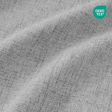 CUCRAF Linen 100% Blackout Curtains 96 Inch Length 2 Panels Set, Back Tab and Rod Pocket Curtain for Living Room Bedroom, Room Darkening Window Drapes Thermal Insulated, (52x96 inch, Light Grey - Image 6
