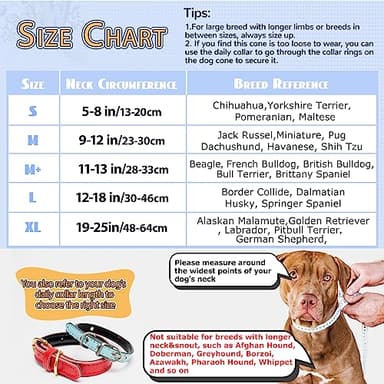 Crazy Felix Soft Inflatable Dog Cone for Small, Medium and Large Dogs, Cone for Dogs Alternative After Surgery to Stop Licking and Chewing, Dog Donut Cone with Extended Anti Licking Baffle(Blue,S) - Image 3