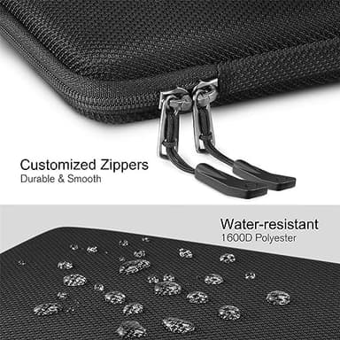 FINPAC Hard Laptop Sleeve Case for 15.3 inch MacBook Air M4 M3 M2 2025 2024, 16.2 inch MacBook Pro M4/M3/M2/M1 Pro/Max A2991 A2780 A2485 A2141, Waterproof Case for Surface Laptop/Book, Black - Image 6