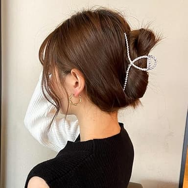 Mehayi 3 PCS Metal Large Hair Claw Clips for Thick Heavy Hair, Big Non-Slip Hair Catch Barrette Jaw Clamp, Strong Hold Claw Barrettes for Long Hair, Fashion Hair Styling Accessories for Women Girls - Image 5