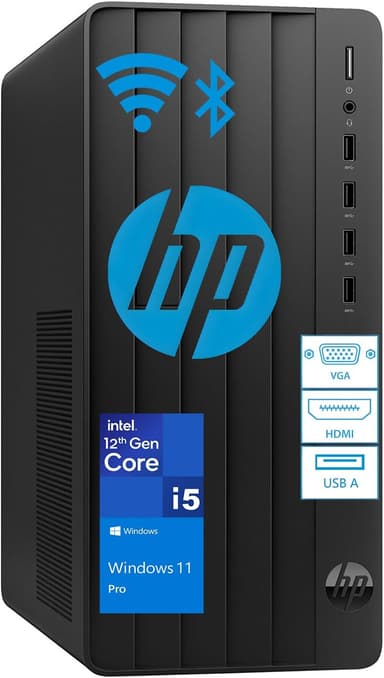 HP Desktop Computer Business Tower PC, Intel 6-Core i5-12500 (Beat i7-11700), 32GB DDR4 RAM, 1TB PCIe SSD, WiFi, Bluetooth, RJ-45, UHD Graphics 770, HDMI, VGA, Keyboard and Mouse, Windows 11 Pro - Image 2