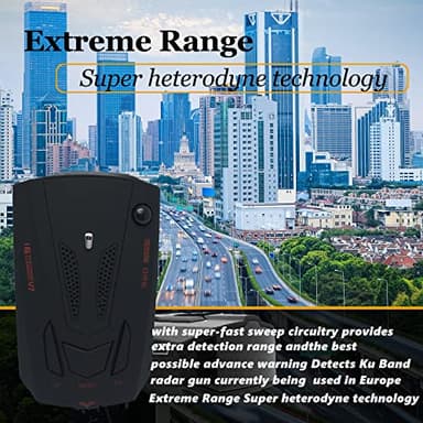 New Driving Aids for Cars with Led Display, Long Range Detection, Mute Memory, City/Highway Mode Detectors, Ideal Gifts for Cars (Black) - Image 4