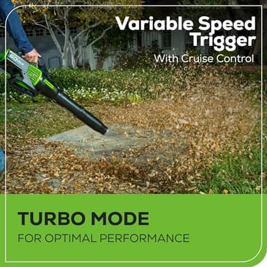 Greenworks 60V 13" Cordless String Trimmer & Leaf Blower Combo Kit, 4.0 Ah Battery and Charger Included - Image 8