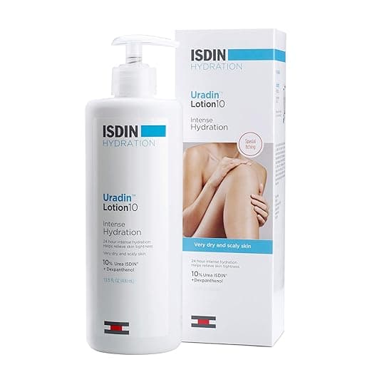 ISDIN Body Lotion Uradin 10, 24-Hour Intense Hydration, Non-Greasy, Fast-Absorbing Moisturizer for Dry or Very Dry Skin, Helps Relieve Itching Due to Dryness, 13.5 Fl. Oz - Image 1