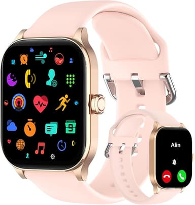Othalne Smart Watch (Answer/Make Call), 1.85" Smartwatch for Android Phones and iPhone with Heart Rate,Sleep Monitor,Pedometer, 100+Sports Fitness Watch, IP68 Waterproof Fitness Tracker for Men Women - Image 1