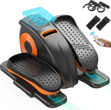 Under Desk Elliptical Machine, Ellipse Leg Exerciser as Seen on TV for Seniors with 12 Speeds, Mini Electric Seated Eclipse Exercise Training, Quiet & Portable Pedal Exerciser with Remote Control - Image 2