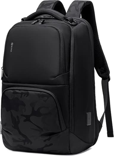 Camouflage Business Backpack for Men, Tech-Savvy Laptop Backpack with USB Charging Port and Ergonomic Design, 40L Water Resistant Anti Theft Travel Work College Backpack Fits 17.3 Inch Notebook - Image 2