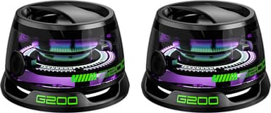 2 Pcs G200 Magnetic Bluetooth Speaker,Multifunctional Portable Mini Speaker with Multi RGB Color Light Show-3D Surround Sound Effect,Christmas Birthday Gifts - Image 2