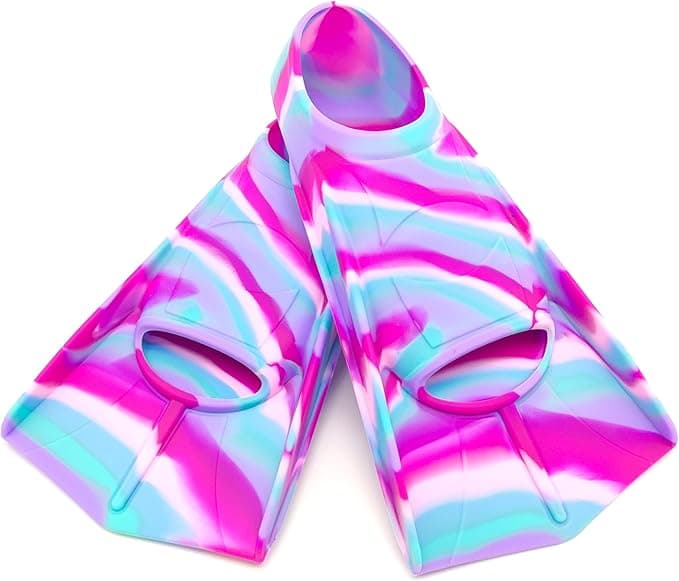 Swimming Training Fins,Kids Swim Fins,Comfortable Swimming Flippers Suitable for Children,Beginners,Girls,Boys,Adults - Image 1