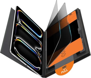 OMOTON 2 Pack Privacy Screen Protector for iPad Pro 13 inch M5 M4(8th&7th Generation, 2025/2024),Anti-Spy Tempered Glass with Easy Installation Tray, Case Friendly/Apple Pencil Support - Image 2