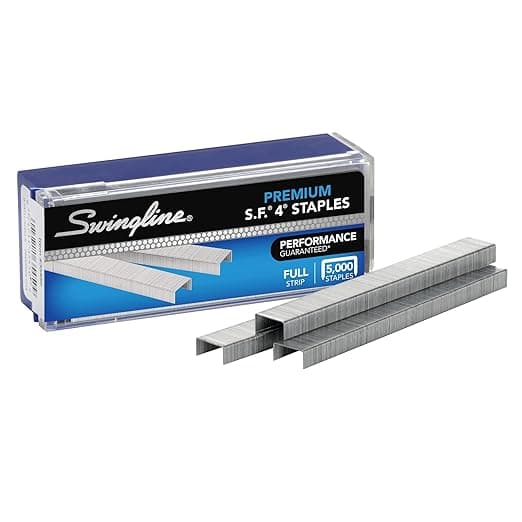Swingline Staples, S.F. 4, Premium Staples for Desktop Staplers, 1/4" Length, 210/Strip, 5000/Box (35450 - Image 1