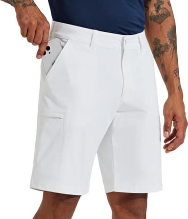 WILLIT Men's Golf Shorts 10" Stretch Quick Dry Hiking Cargo Shorts for Dress Casual Work with Pockets - Image 2