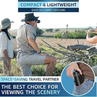 Stscope 360 Monocular Set, Telescope High Power, High-Power Long-Range Optics with Night Vision & Phone Adapter, Tripod-Compatible Gear for Birdwatching Stargazing Camping (80x100,Upgraded Green) - Image 6