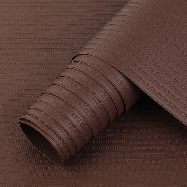 Shelf Liner Cabinet Liners for Kitchen, Non Adhesive Drawer Liner, Durable Washable Waterproof Fridge Refrigerator Mat Pantry Shelf Protector Liner for Shelves, Cupboard, Coffee 23.6 x 393.7 inches