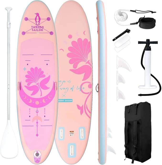 Tuxedo Sailor 10'6"×33"×6" Inflatable Stand Up Paddle Board with Premium SUP Accessories,Paddle Boards for Adults & Youth of All Skill Levels - Image 1