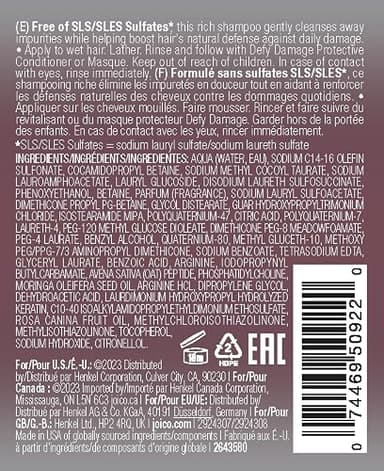 Joico Defy Damage Protective Shampoo | For Color-Treated Hair | Strengthen Bonds & Preserve Hair Color | With Moringa Seed Oil & Arginine | 1.7 Fl Oz - Image 7