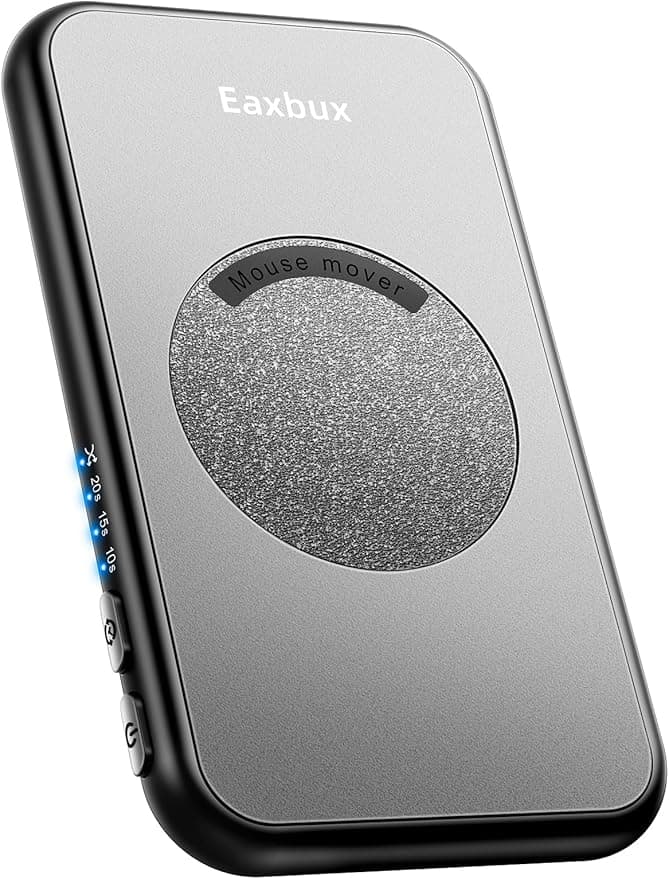 EAXBUX Ultra-Slim Mouse Jiggler,100% Undetectable Mouse Mover Jiggler Device Shaker with Adjustable Spinning Time,Random Movement,Gifts for Keeping PC/Laptop Active & Secure to Improve Work Efficiency - Image 1