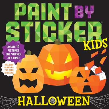 Paint by Sticker Kids: Halloween: Create 10 Pictures One Sticker at a Time! Includes Glow-in-the-Dark Stickers - Image 2