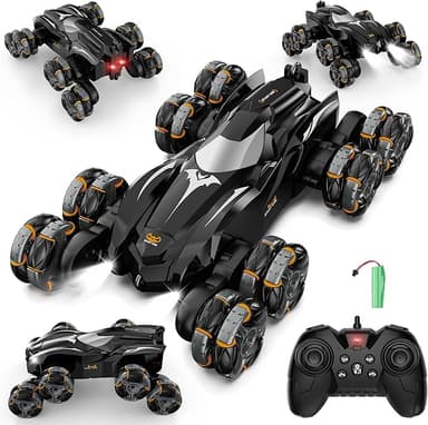 Remote Control Car, 2.4Ghz 8WD Rc Stunt Car with Automatic Demonstration, 360° Spins, Music and LED Lights, Remote Control Cars for Boys 4 5 6 7 8-12, Christmas Birthday Gifts Toys for Boys - Image 1
