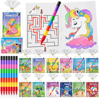 ZMLM Coloring Books for Kids Party Favors: Bulk Crayons Mini Coloring Books for Kids Ages 4-8 Birthday Goodie Bags Stuffers Toddlers Return Gifts Classroom Prizes - Image 2