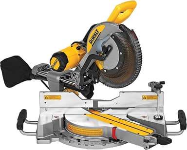 DEWALT Miter Saw, 12-inch Double Bevel Sliding Compound Miter Saw with XPS LED Shadow Light System, Includes Blade Wrench, Material Clamp and Dust Bag (DWS780 - Image 1