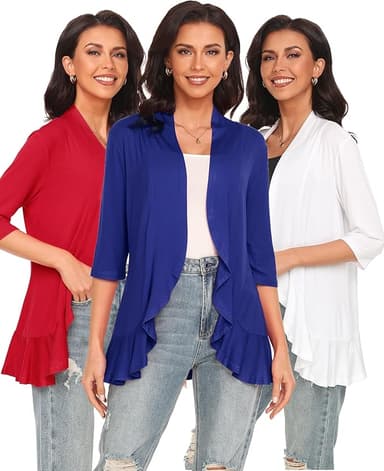 Argstar Women's 3/4 Sleeve Cardigan (S-3XL - Image 1