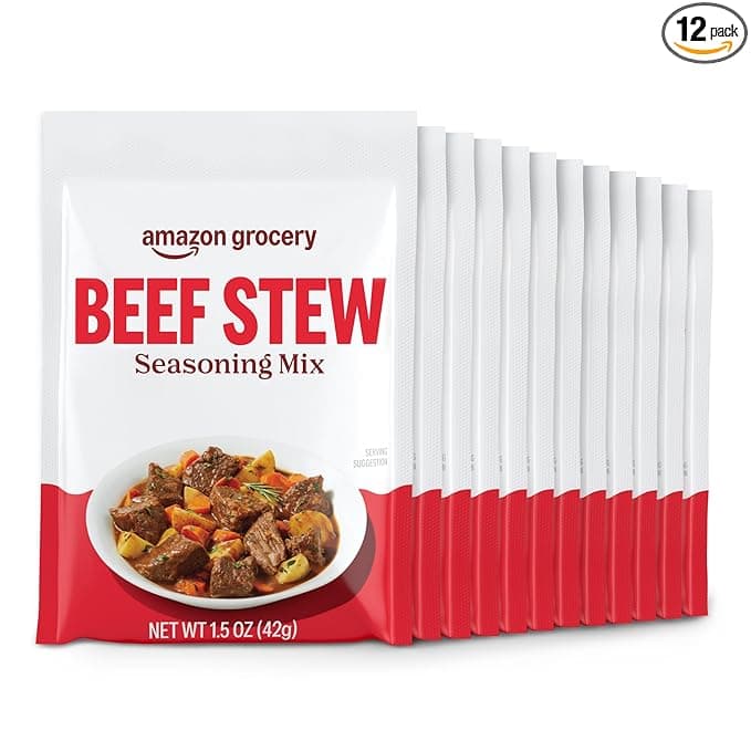 Amazon Grocery, Beef Stew Seasoning Mix, 13.8 Oz, 12 Ct (Previously Happy Belly, Packaging May Vary - Image 1