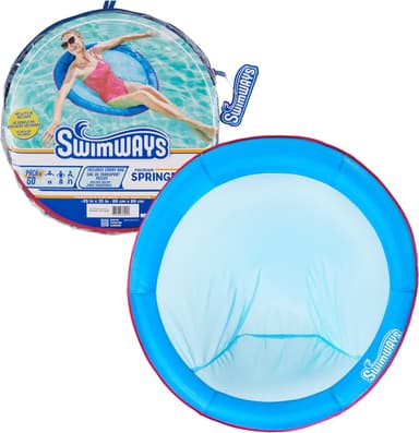 SwimWays Spring Float Premium Papasan Pool Lounger, Inflatable Pool Floats Adult with Fast Inflation for Ages 15 & Up - Image 2