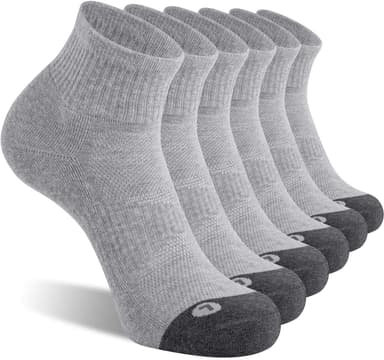 FITRELL 6 Pack Men's Athletic Ankle Socks Cushioned Sports Running Socks 7-9/9-12/12-15 - Image 2