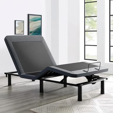 SunsGrove Twin XL Adjustable Bed Frame with Wireless Remote, Zero Gravity, Head & Foot Incline, Anti-Snore, Memory Presets, Quiet Motor, Electric Bed with Adjustable Leg Heights - Image 1