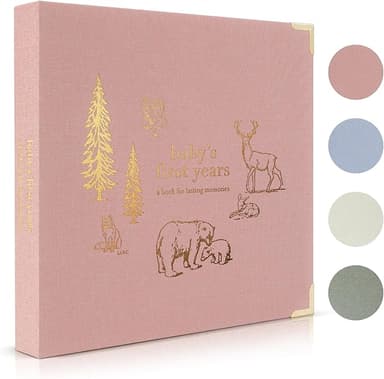 Keepsake Baby Memory Book for Boys and Girls – Timeless First 5 Year Baby Book – Neutral Journal Scrapbook or Photo Album - Record a Milestone for Every Event from Birth to Age 5 - Image 1