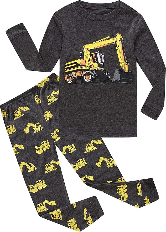 Family Feeling Kids & Toddler Boys Pajamas 2 Piece Pjs Set 100% Cotton Sleepwear - Image 1