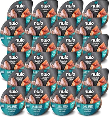 Nulo Small Breed Dog Signature Stew Chicken & Salmon in Broth, 24 x 2.8 oz Cup - Image 1