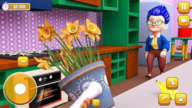 Naughty Cat from Hell Vs Angry Prankster Granny New Cat Game - Image 4