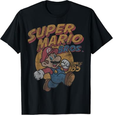 Super Mario Bros. Since '85 Vintage Poster T-Shirt - Image 1